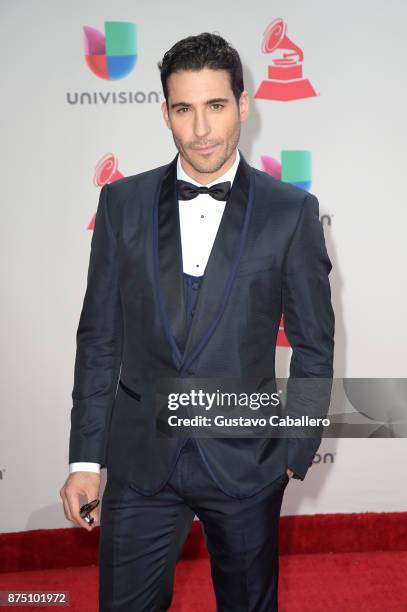 Miguel Angel Silvestre attends the 18th Annual Latin Grammy Awards at MGM Grand Garden Arena on November 16, 2017 in Las Vegas, Nevada.