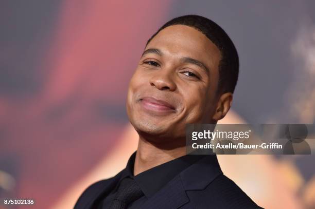 Actor Ray Fisher arrives at the premiere of Warner Bros. Pictures' 'Justice League' at Dolby Theatre on November 13, 2017 in Hollywood, California.