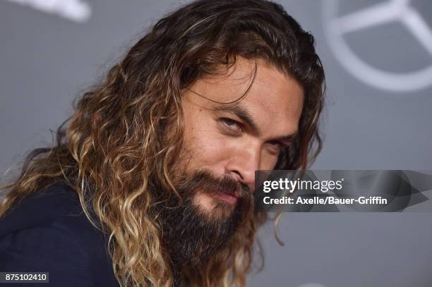 Actor Jason Momoa arrives at the premiere of Warner Bros. Pictures' 'Justice League' at Dolby Theatre on November 13, 2017 in Hollywood, California.