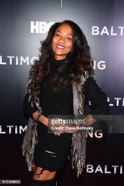 Actor / Director Sonja Sohn arrives at the premiere of HBO Documentary Baltimore Rising on November 16, 2017 in Baltimore, Maryland.