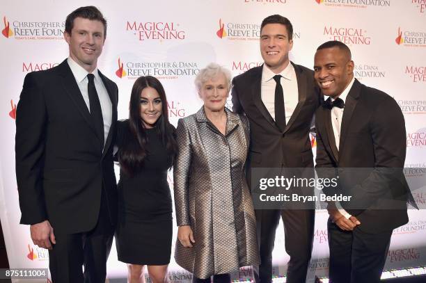 Matthew Reeve, Nicole Adamo,Glenn Close, Will Reeve, Will Reeve, and DJ Whoo Kid attend "A Magical Evening" Gala hosted by The Christopher & Dana...