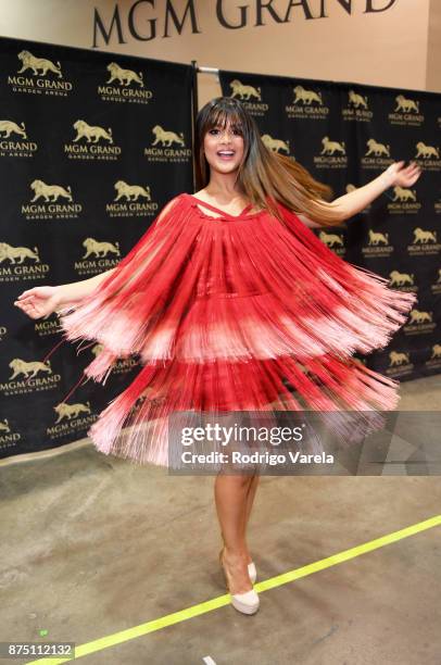 Clarissa Molina attends The 18th Annual Latin Grammy Awards at MGM Grand Garden Arena on November 16, 2017 in Las Vegas, Nevada.