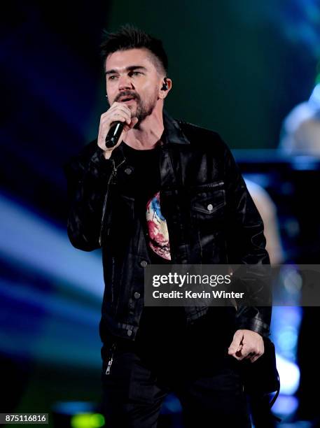 Juanes performs onstage at the 18th Annual Latin Grammy Awards at MGM Grand Garden Arena on November 16, 2017 in Las Vegas, Nevada.