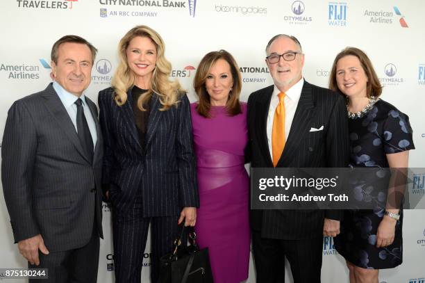 Daniel Boulud, Christie Brinkley, Rosanna Scotto, Bob Grimes, and Beth Shapiro attend the 31st Annual Citymeals on Wheels Power Lunch for Women at...