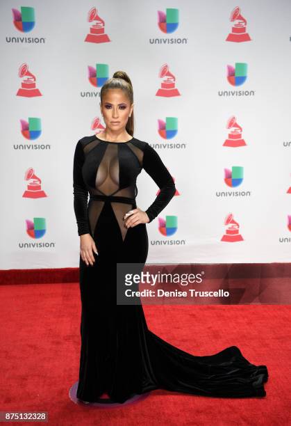 Jackie Guerrido attends the 18th Annual Latin Grammy Awards at MGM Grand Garden Arena on November 16, 2017 in Las Vegas, Nevada.