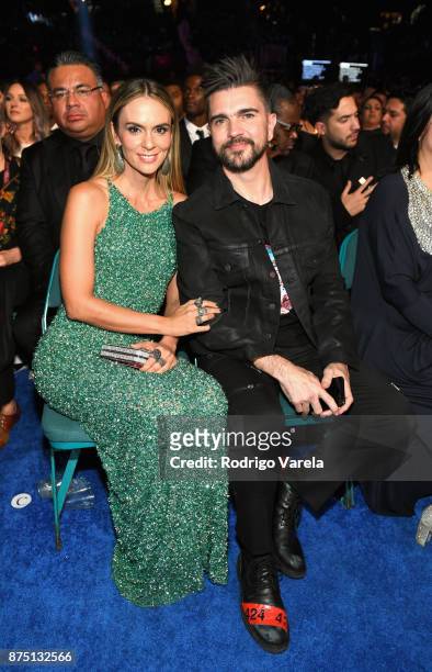 Karen Martinez and Juanes attend The 18th Annual Latin Grammy Awards at MGM Grand Garden Arena on November 16, 2017 in Las Vegas, Nevada.