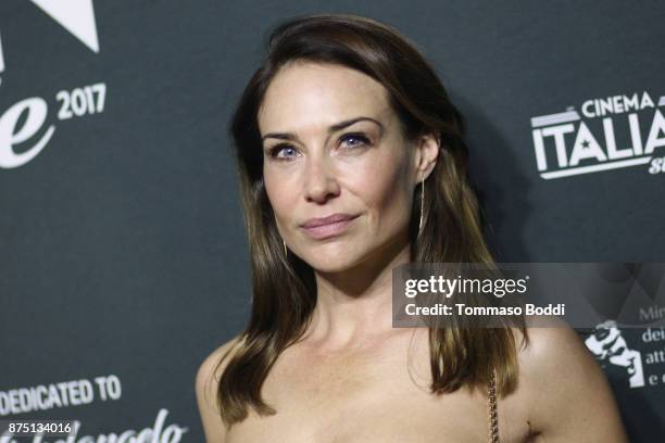 Claire Forlani attends the Cinema Italian Style '17 Opening Night Gala Premiere Of "A Ciambra" at the Egyptian Theatre on November 16, 2017 in...