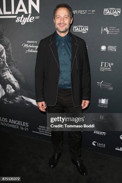 Claudio Santamaria attends the Cinema Italian Style '17 Opening Night Gala Premiere Of "A Ciambra" at the Egyptian Theatre on November 16, 2017 in...