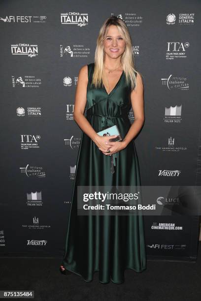 Francesca Barra attends the Cinema Italian Style '17 Opening Night Gala Premiere Of "A Ciambra" at the Egyptian Theatre on November 16, 2017 in...