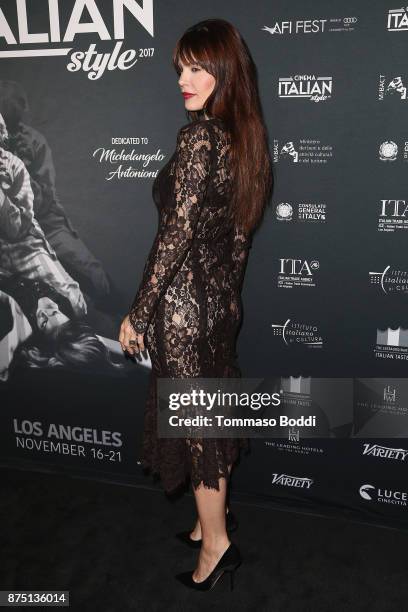 Lucila Sola attends the Cinema Italian Style '17 Opening Night Gala Premiere Of "A Ciambra" at the Egyptian Theatre on November 16, 2017 in...