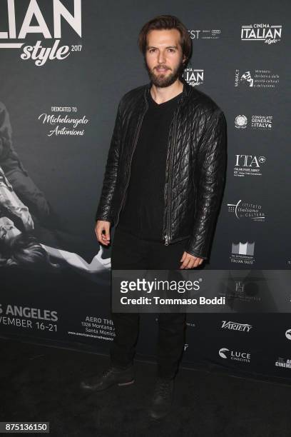 Guy Burnet attends the Cinema Italian Style '17 Opening Night Gala Premiere Of "A Ciambra" at the Egyptian Theatre on November 16, 2017 in Hollywood,...