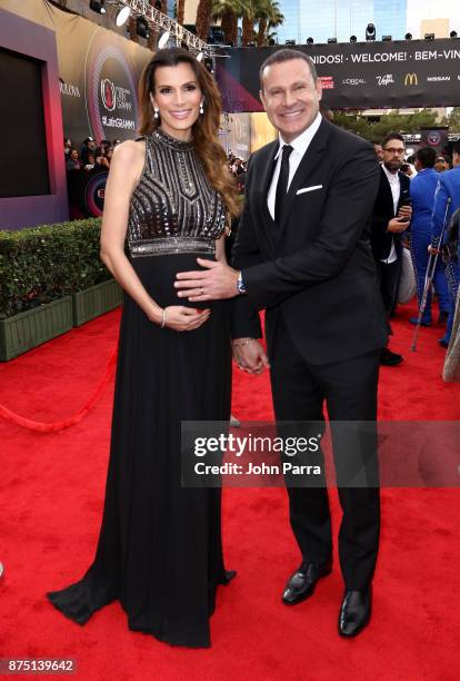 Cristina Bernal and Alan Tacher attend The 18th Annual Latin Grammy Awards at MGM Grand Garden Arena on November 16, 2017 in Las Vegas, Nevada.