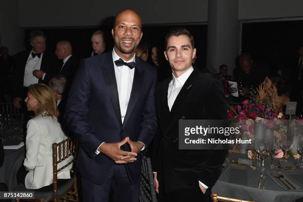 Common and Dave Franco attend the 2017 Guggenheim International Gala made possible by Dior on November 16, 2017 in New York City.