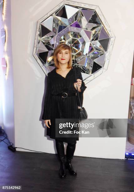 Actress Berangere Krief attends the 'Second Life' By Le Diamantaire Private Exhibition Preview at Atelier Philippe Berry on November 16, 2017 in...