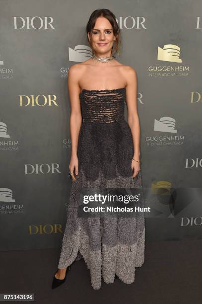 Rachele Regini attends the 2017 Guggenheim International Gala made possible by Dior on November 16, 2017 in New York City.