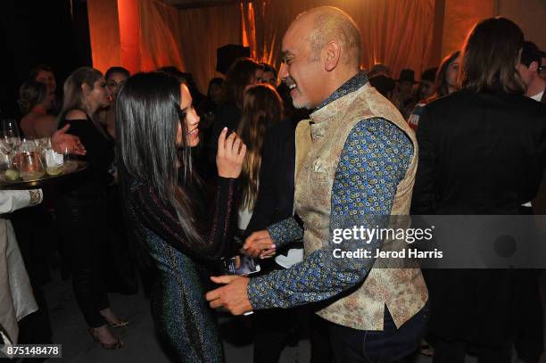 Christian Louboutin and guest attend Christian Louboutin and Sabyasachi Unveil Capsule Collection at Just One Eye on November 16, 2017 in Los...