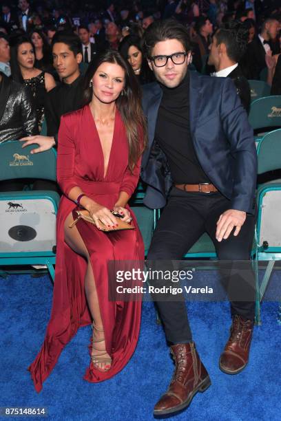 Danielle Vasinova and guest attend The 18th Annual Latin Grammy Awards at MGM Grand Garden Arena on November 16, 2017 in Las Vegas, Nevada.