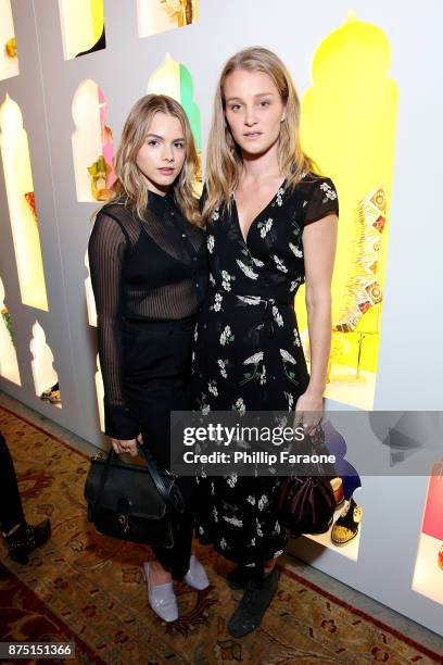 Elizabeth Gilpin and guest attend Christian Louboutin and Sabyasachi Unveil Capsule Collection at Just One Eye on November 16, 2017 in Los Angeles,...