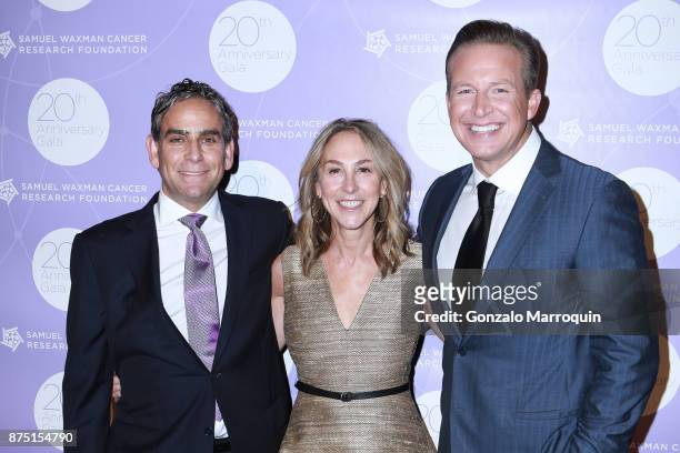 Michael Nierenberg, Elin Nierenberg and Chris Wragge during the Samuel Waxman Cancer Research Foundation's COLLABORATING FOR A CURE 20th Anniversary...