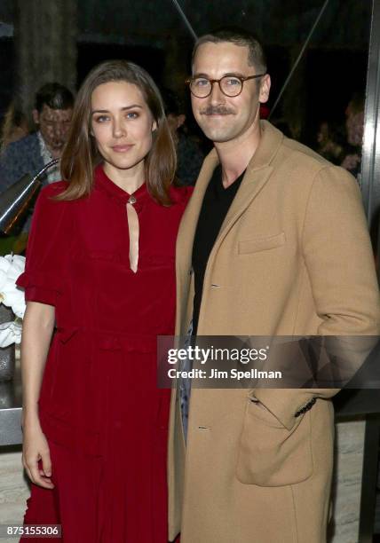 Actors Megan Boone and Ryan Eggold attend the after party for the screening of Sony Pictures Classics' "Call Me By Your Name" hosted by Calvin Klein...