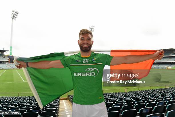 Perth , Australia - 11 November 2017; Ireland team captain Aidan O'Shea during the Australia v Ireland - Virgin Australia International Rules Series...