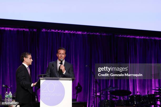 Michael Nierenberg and Chris Wragge during the Samuel Waxman Cancer Research Foundation's COLLABORATING FOR A CURE 20th Anniversary Gala on November...