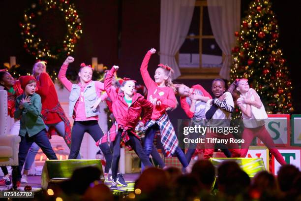 Performers on stage at Derek Hough Hosts The Americana at Brand Tree Lighting Presented By BMW on November 16 in Glendale, California on November 16,...