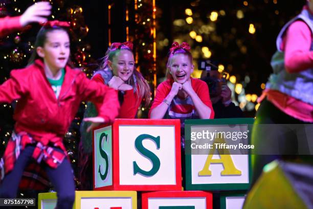 Performers on stage at Derek Hough Hosts The Americana at Brand Tree Lighting Presented By BMW on November 16 in Glendale, California on November 16,...