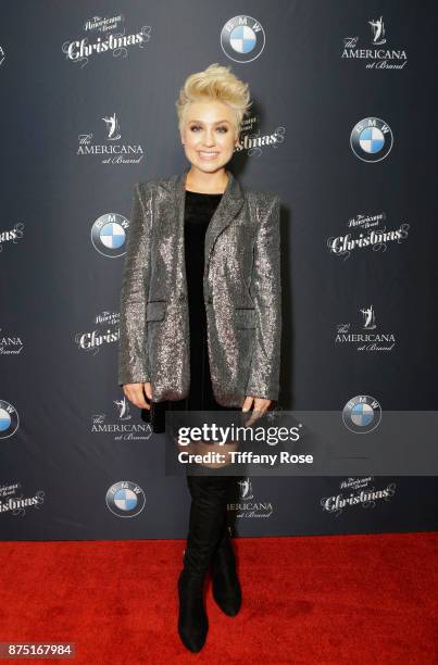 Randi Strong at Derek Hough Hosts The Americana at Brand Tree Lighting Presented By BMW on November 16 in Glendale, California on November 16, 2017...