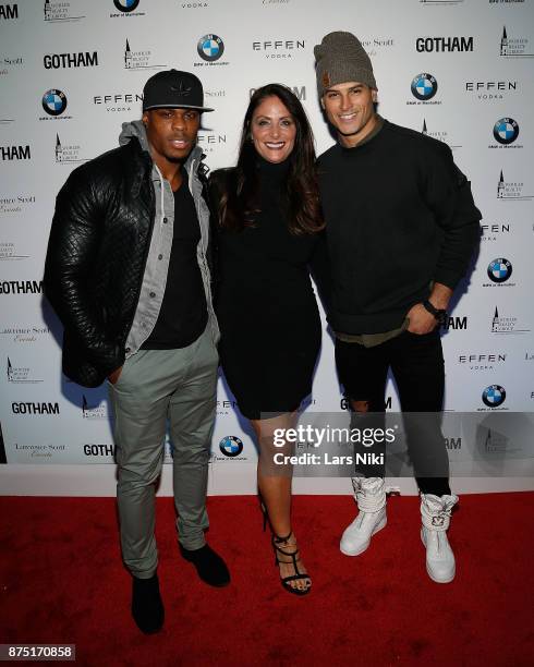 Evan Betts and Gotham Magazine publisher Lynn Scotti Kassar attend the Gotham Men's Issue Celebration at the BMW of Manhattan Showroom on November...