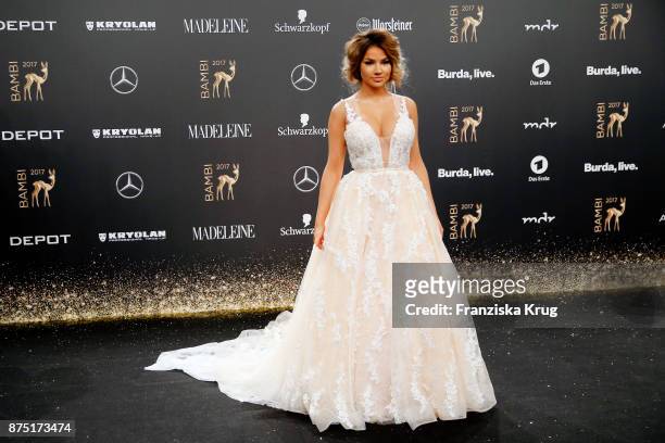 Shirin David arrives at the Bambi Awards 2017 at Stage Theater on November 16, 2017 in Berlin, Germany.