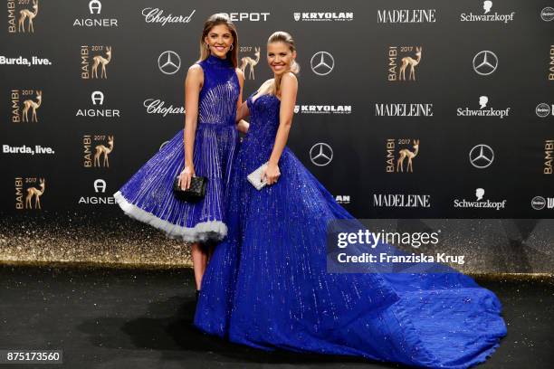 Victoria Swarovski and Paulina Swarovski arrive at the Bambi Awards 2017 at Stage Theater on November 16, 2017 in Berlin, Germany.