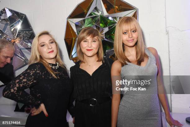 Actresses Marilou Berry, Berangere Krief and Zahia Dehar attend the 'Second Life' By Le Diamantaire Private Exhibition Preview at Atelier Philippe...