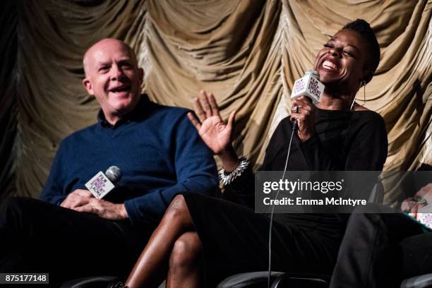 Producer Cassian Elwes and makeup artist Angie Wells attends 'Film Independent at LACMA presents "Mudbound" screening And Q&A' at Bing Theater at...