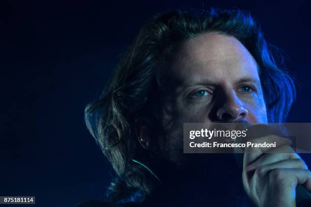 Joshua Michael "Josh" Tillman AKA Father John Misty performs at Fabrique on stage on November 16, 2017 in Milan, Italy.