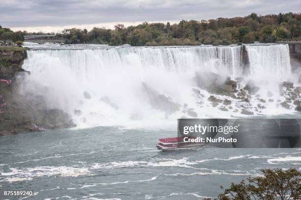 Vassel at Niagara Falls in Ontario, Canada, on October 8, 2017.