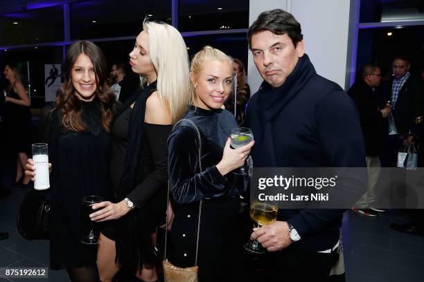 Laura Groppe, Anya Labonville, Christina Suul and Gene Dubrovin attend the Gotham Men's Issue Celebration at the BMW of Manhattan Showroom on...