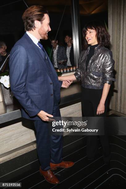 Jason Butler Harner and Carla Gugino attend Calvin Klein and The Cinema Society host the after party for Sony Pictures Classics' "Call Me By Your...