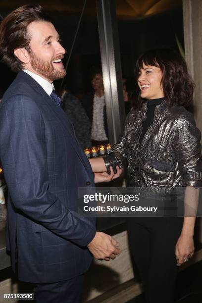 Jason Butler Harner and Carla Gugino attend Calvin Klein and The Cinema Society host the after party for Sony Pictures Classics' "Call Me By Your...