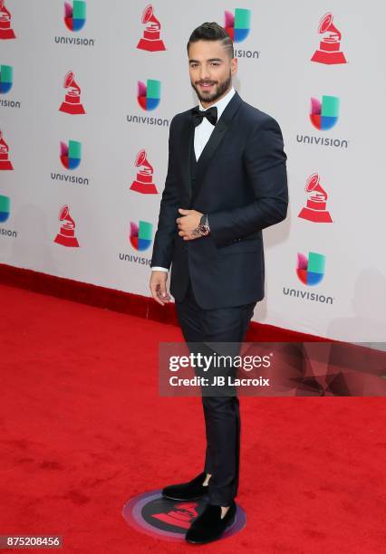 Maluma attends the 18th Annual Latin Grammy Awards on November 16, 2017 in Las Vegas, Nevada.