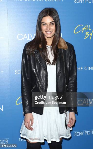 Model Mariah Strongin attends the screening of Sony Pictures Classics' "Call Me By Your Name" hosted by Calvin Klein and The Cinema Society at Museum...