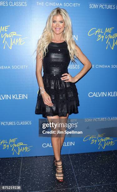 Model Victoria Silvstedt attends the screening of Sony Pictures Classics' "Call Me By Your Name" hosted by Calvin Klein and The Cinema Society at...