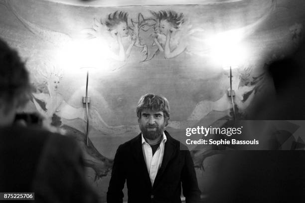 Italian Writer Paolo Cognetti in Paris, after receiving the Prix Medicis Etranger, 9th November 2017