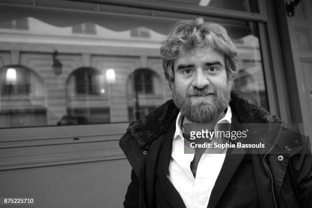 Italian Writer Paolo Cognetti in Paris, after receiving the Prix Medicis Etranger, 9th November 2017