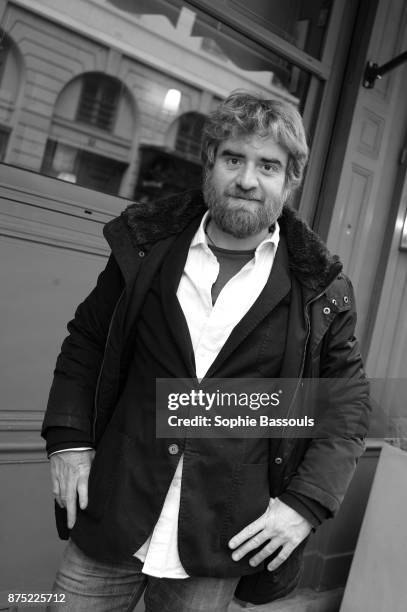 Italian Writer Paolo Cognetti in Paris, after receiving the Prix Medicis Etranger, 9th November 2017