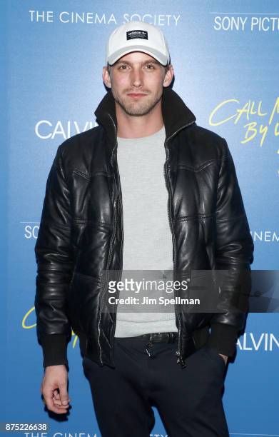 Model RJ King attends the screening of Sony Pictures Classics' "Call Me By Your Name" hosted by Calvin Klein and The Cinema Society at Museum of...