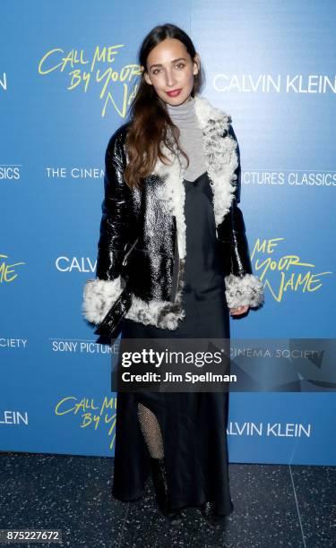 Actress Rebecca Dayan attends the screening of Sony Pictures Classics' "Call Me By Your Name" hosted by Calvin Klein and The Cinema Society at Museum...