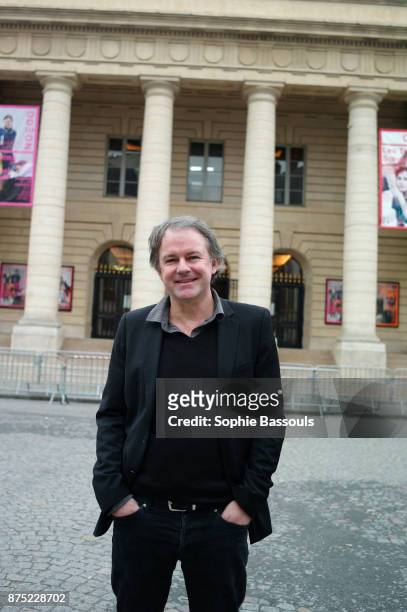 French Writer Yannick Haenel after receiving the Prix Medicis in Paris, 9th November 2017