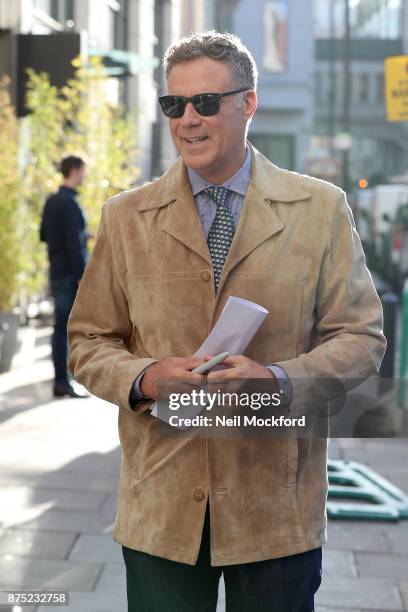 Will Ferrell seen at the Bauer Media Studios to promote 'Daddy's Home 2' on Magic Radio and KISS FM UK on November 17, 2017 in London, England.