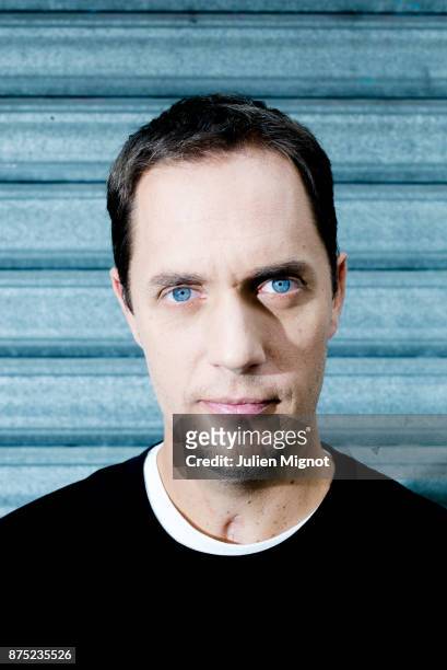 Artist Grand Corps Malade is photographed for label Cinq Sept on September, 2013 in Paris, France.